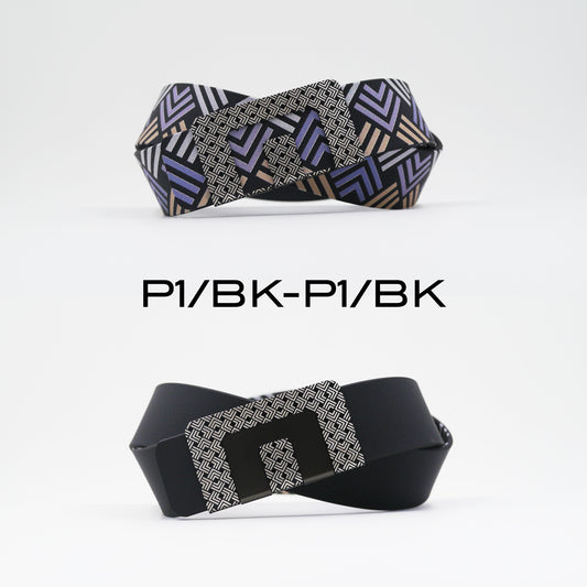 MIN BELT - BLACK P1 BUCKLE, BLACK P1 STRAP